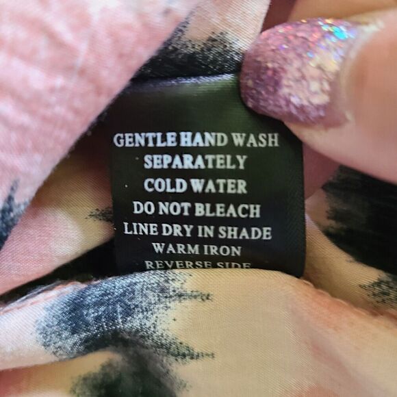 Kimono‎ Cardigan Colorful Coverup Boho Open Front Size Medium Spicy Girl Striped - Picture 8 of 8